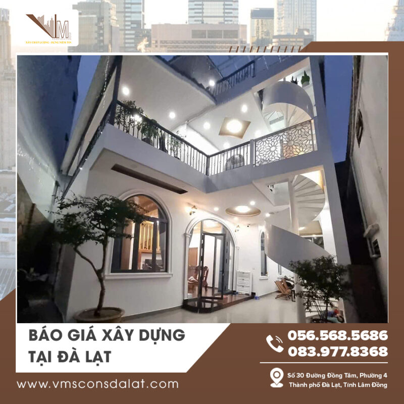 Đội ngũ kỹ sư và thợ thi công tại Đà Lạt đang triển khai công trình theo hợp đồng báo giá chi tiết Đội ngũ kỹ sư và thợ thi công tại Đà Lạt đang triển khai công trình theo hợp đồng báo giá chi tiết