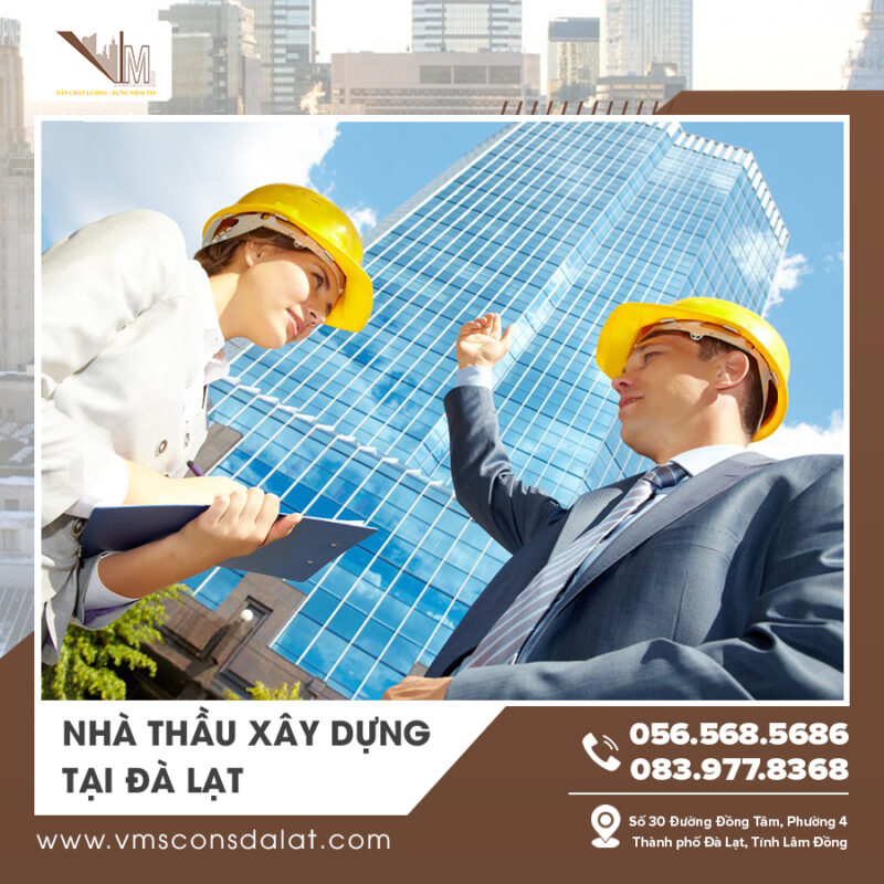 Nhà thầu xây dựng tại Đà Lạt thi công công trình hiện đại